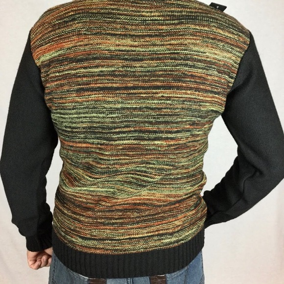 Unique Turkish Selantino Brand Designer's Sweater crew neck wool long sleeves - Picture 2 of 9